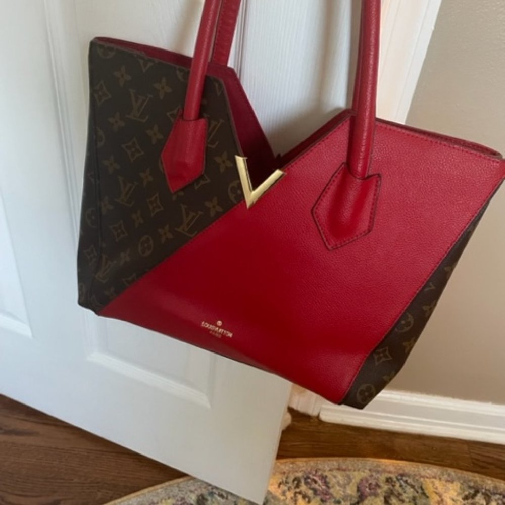 Red and Tan Tote
